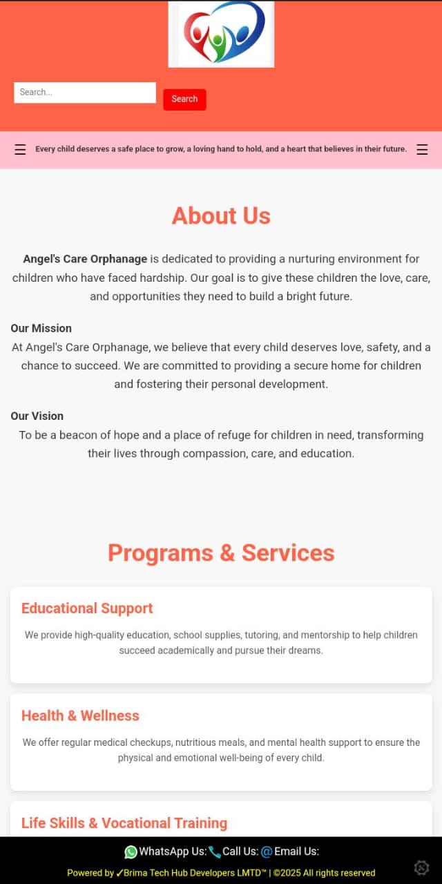 Orphanage Website